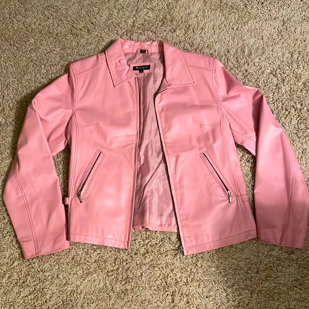 Raffaelo- Pink Leather Jacket